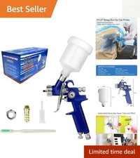 Lightweight HVLP Spray Gun with 125ml Cup - Ideal for Precision Wall Painting