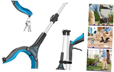 36inch Grabber Reacher Tool for Seniors, Foldable Reacher 36 Inch of 1 Pack