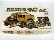TAMIYA MM144 KIT 1/35 1:35 25PDR FIELD GUN & QUAD TRACTOR