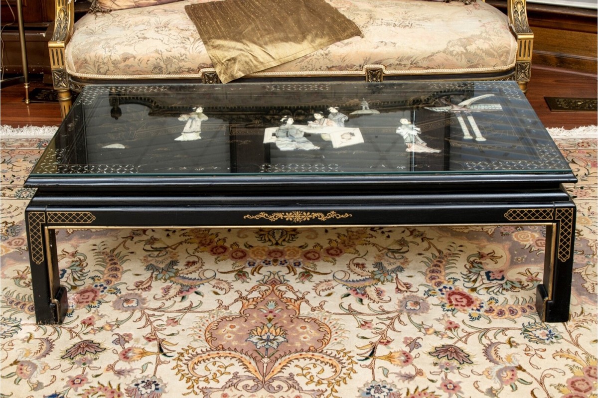 Lucite Ribbon Coffee Table ビンテージ Lucite Ribbon Coffee