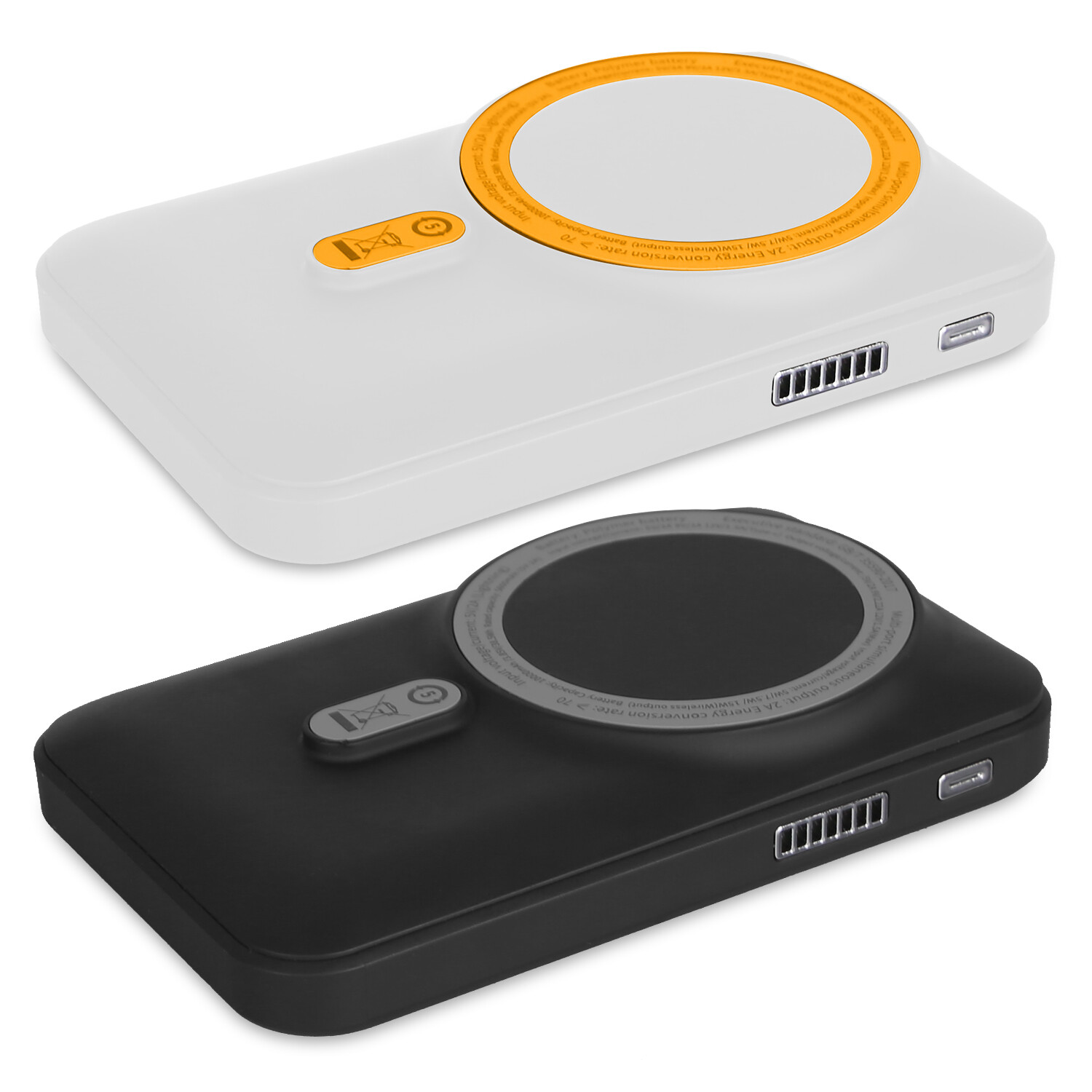 Portable Charger Magnetic Power Bank Wireless Charging with RGB Breathing Lamp-image