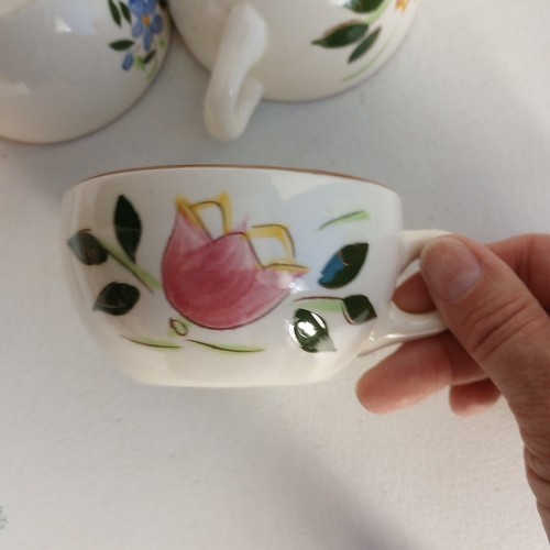 6 Vtg Stangl Pottery Country Garden Mug Tea Cup, Forget me not & Tulip USA EUC - Picture 8 of 12