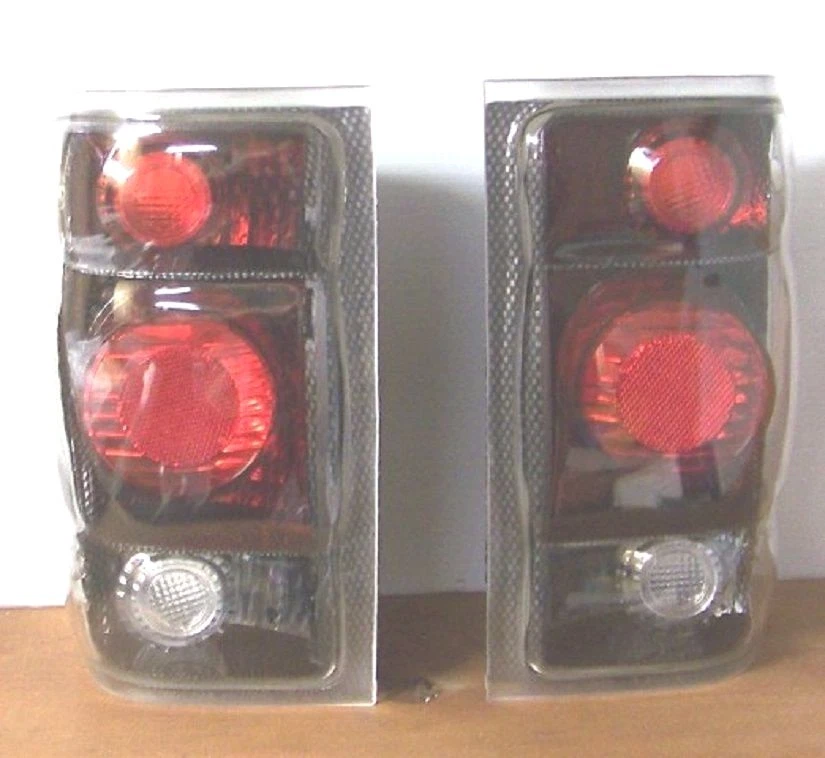 NUEVO JUEGO LUCES TRASERAS ESTILO FIBRA DE CARBONO FORD RANGER TRUCK 1998-2000 LÁMPARAS DE FRENO Foto 4 de 4