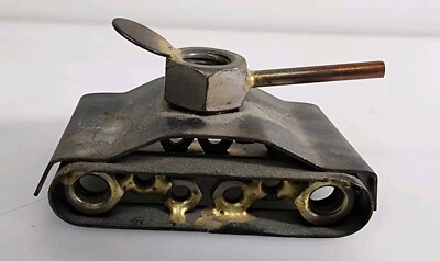 Tank Collectible Handmade Metal Art Figurine Trophy Boss Gift Home Office Decor