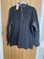MENS COTTON TRADERS HALF ZIP FLEECE TOP SIZE XL. BRAND NEW WITH TAGS. RRP £37.