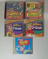 Jumpstart Spanish Arthur Lot of 5 PC CD Rom Knowledge Adventure Learning Company