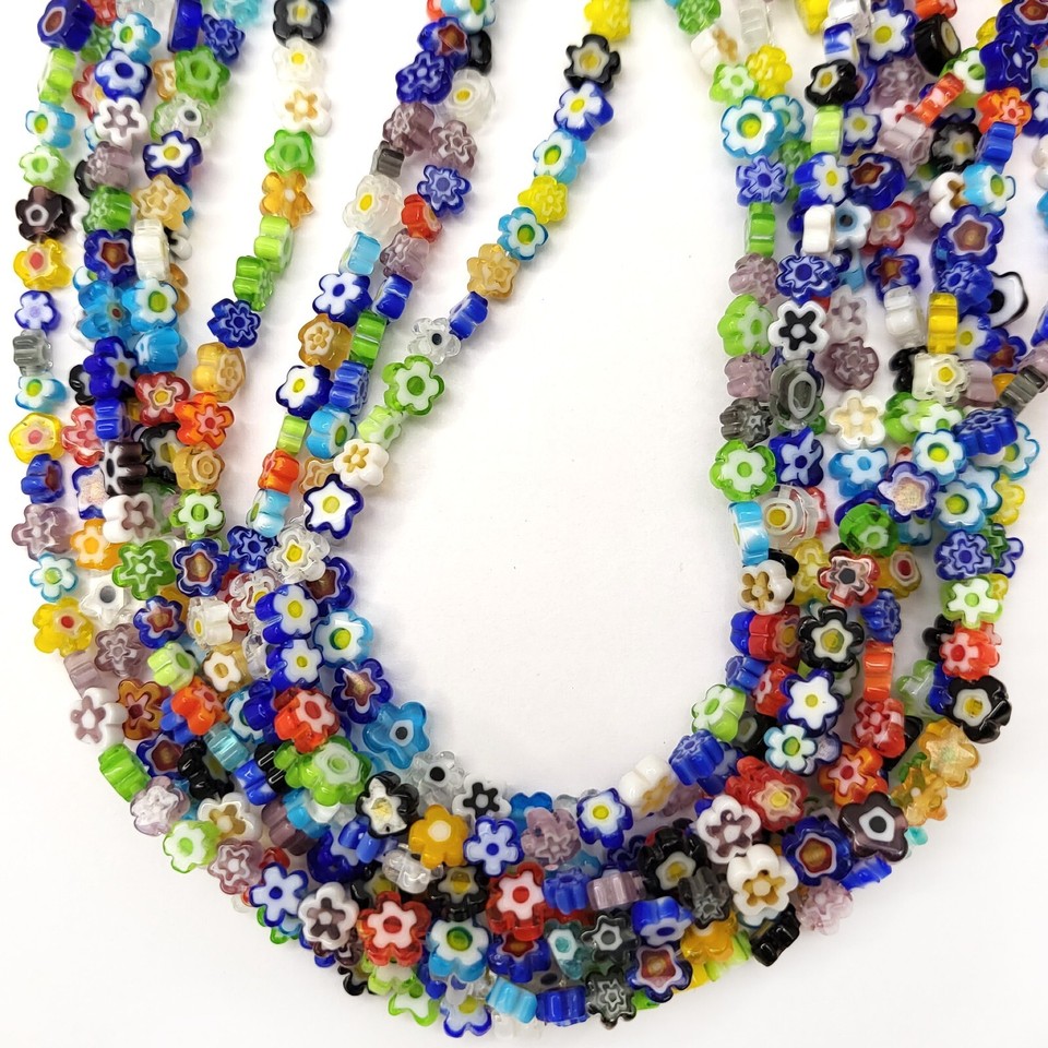 Perline Vetro 4mm Multicolore Rosa - Oana Boutique | La Boutique Dei - Foto 12