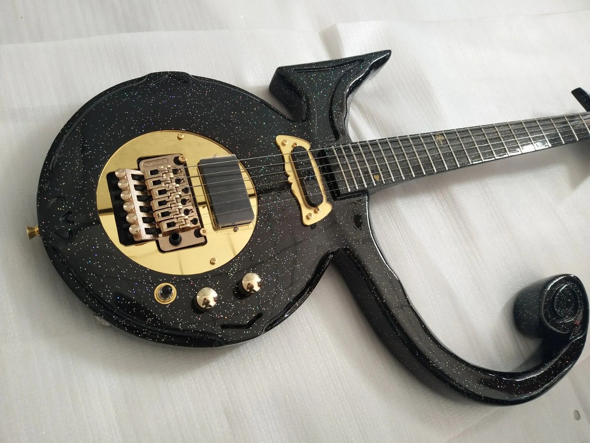 New Metallic Black Electric Guitar Floyd Rose Tremolo Tailpiece Gold Hardware New Metallic Black Electric Guitar Floyd Rose Tremolo Tailpiece Gold Hardware