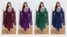 Women's Tunic Kurti Indian Pakistani Anarkali Bollywood Salwar Kameez Set Dress