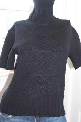 VTG Ralph Lauren Purple Label 100% Cashmere Sweater Top Black