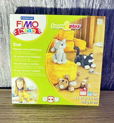 STAEDTLER 8034 16 LZ Fimo Kids Cat Form and Play Set
