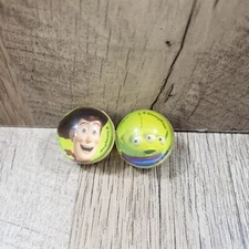 Set of 2 Toy Story Disney Pixar Rubber Bouncing Balls Gumball