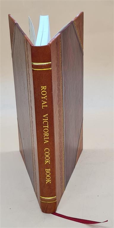 Vintage 1900 Royal Victoria Cookbook Leather Bound Edition
