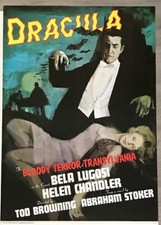 BELA LUGOSI'S DRACULA 1976 MOVIE POSTER BY PORTAL PUBLICATIONS MINT COLLECTIBLE