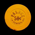 50c CASINO CHIP "PALACE CASINO" LA CENTER, WASHINGTON — photo 2