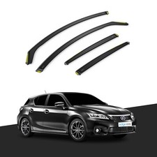 LEXUS CT 200H 2011-2020 5 Door Hatchback Wind Deflectors 4pc Tinted
