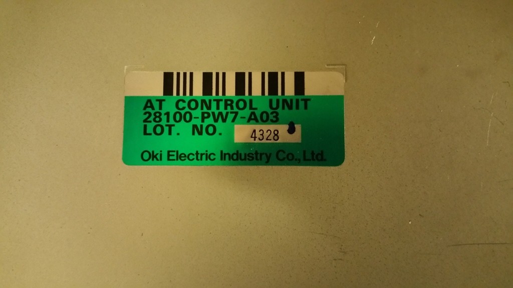 1994 ACURA VIGOR 2.5 AT TRANSMISSION COMPUTER TCM 28100-PW7-A03 | eBay