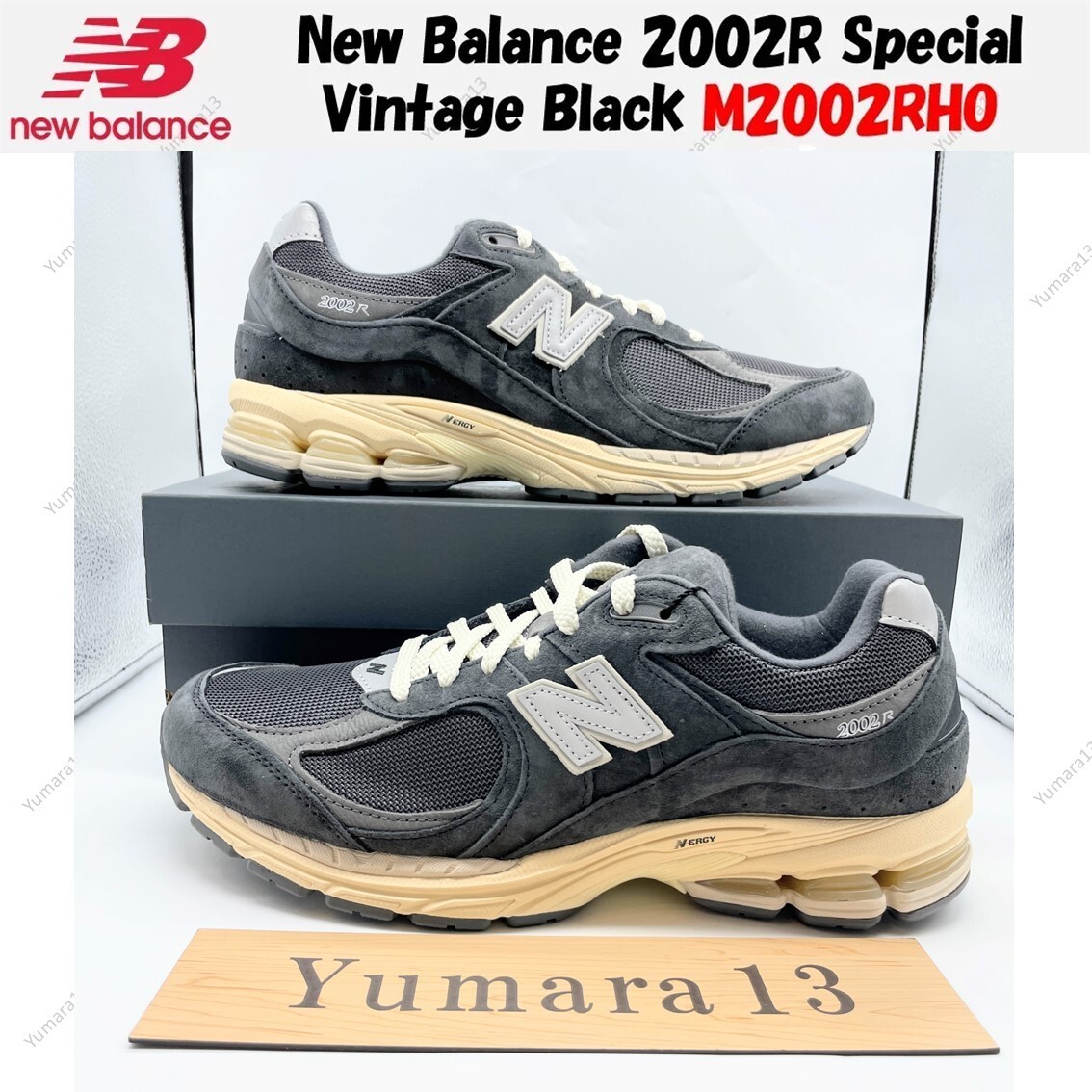 New Balance 2002R Special Vintage Black M2002RHO Men's Size New Balance 2002R Special Vintage Black M2002RHO Men's Size