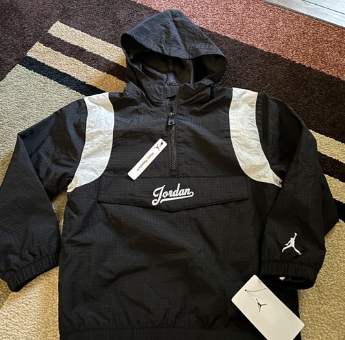 Nike Jordan MJ Flight MVP 1/2 Zip Hoodie Windbreaker Jacket Boys Size 7 NWT - Picture 3 of 14