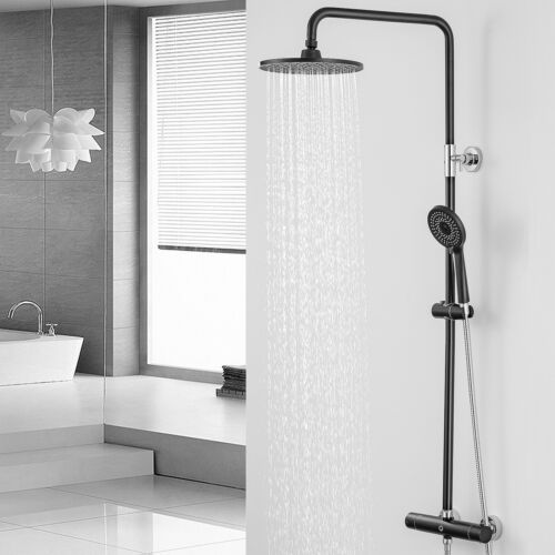 Duschsystem mit Thermostat Duscharmatur Regendusche Duschset Handbrause Dusche - Bild 1 von 9