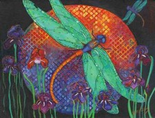 Dragonfly Accent  Decor Tile Debbie McCulley Art Kitchen Bath POV-DM028AT