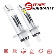 2x H1 LED Headlights Bulbs Conversion Kit High Low Beam 55W 10000K Super White