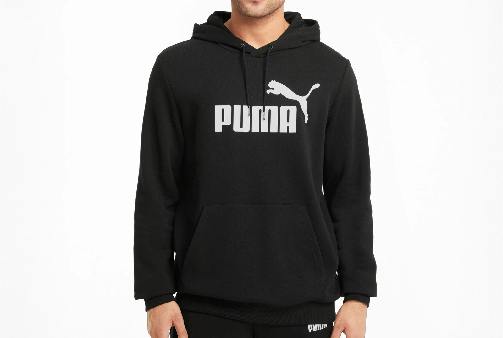 SACAI Felpa con cappuccio Puma ESS Big Logo uomo puma black 586688 01