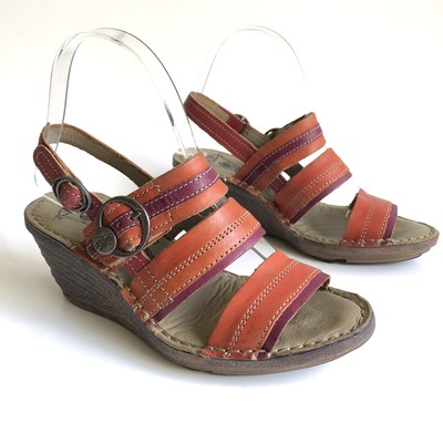 fly london orange sandals