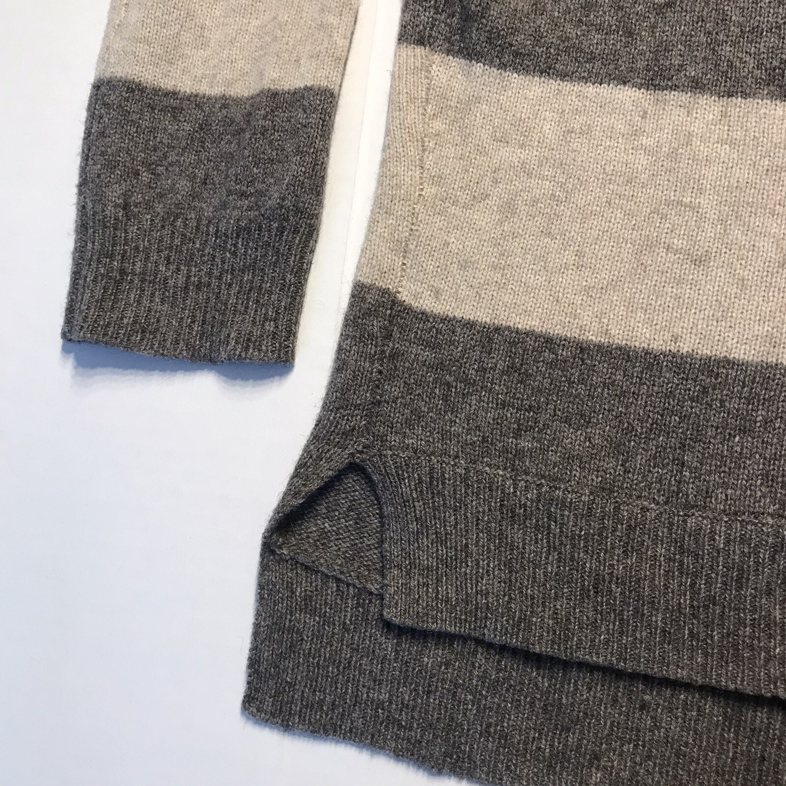 Vince Rugby Stripe Yak Hair Sweater Size Small Gem