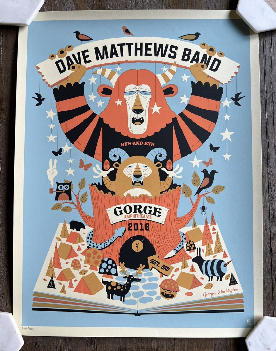 Dave Matthews Band - The Gorge Night 2 Poster - George, WA - 9/3