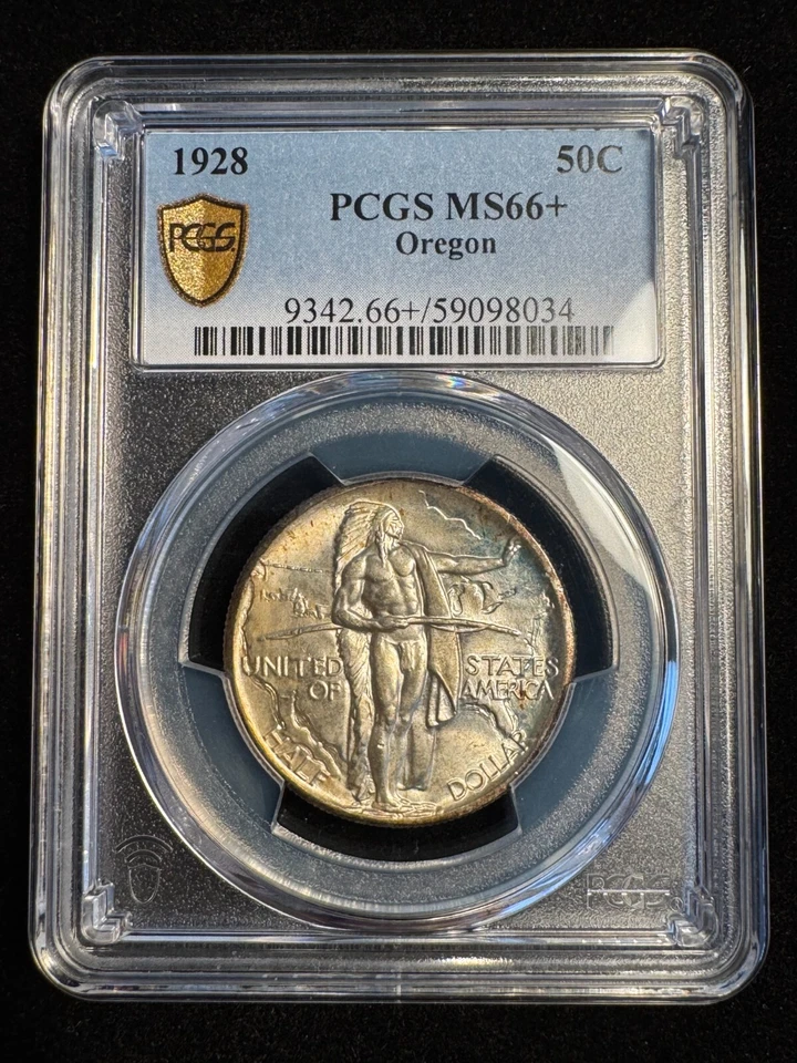 PCGS MS66+ 1928 Oregon Commemorative Half Dollar Plus - Image 2 of 3