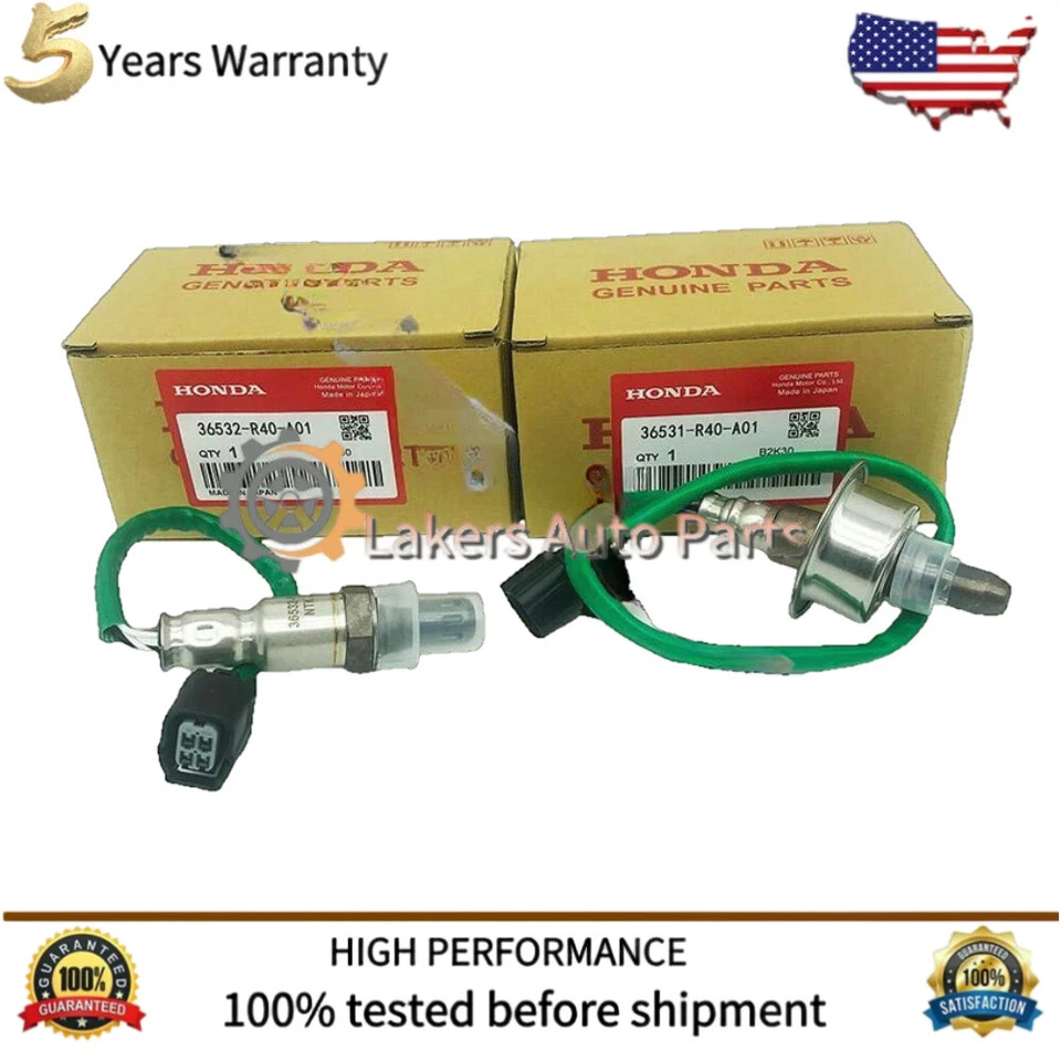OEM 2PCS OXYGEN O2 SENSOR UPSTREAM & DOWNSTREAM FOR 2007-2011 HONDA CR-V 2.4L - Image 2 of 4