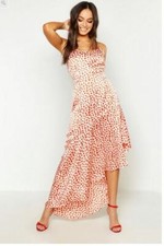 NWOT Red Dot Midi Dress Sz 6