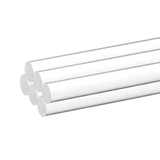 6 PCS 23/64x12 inch Clear Acrylic Round Rods Plastic Dowel Sticks for DIY