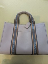 coach tote bag blue gray