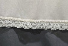 Vintage Deena Half Slip Ivory Nylon, Waist 30"-38" Length 28" Large