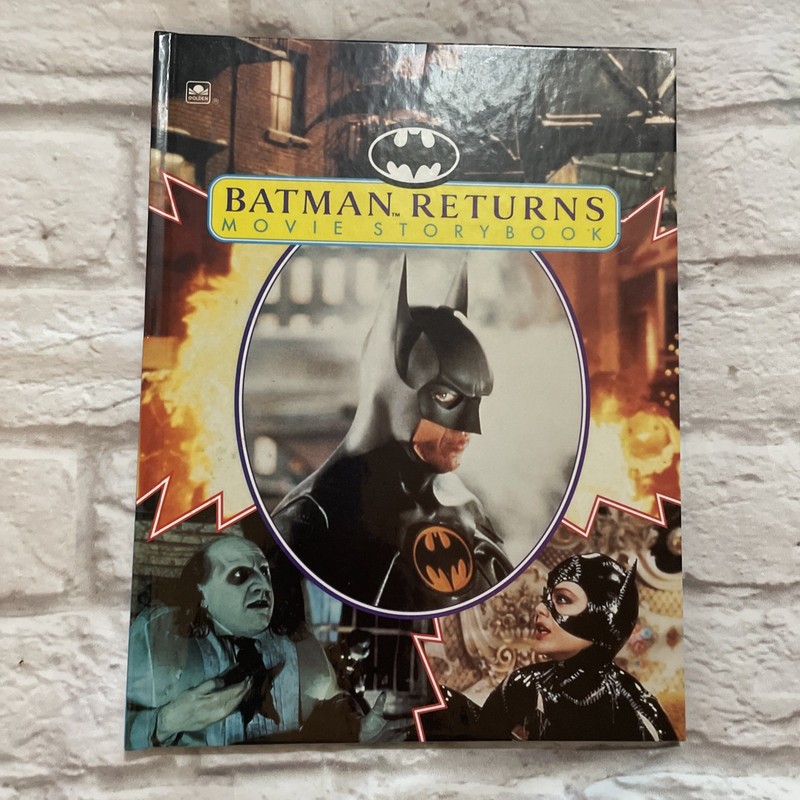 1992 Batman Returns Movie Storybook With Bonus Stickers