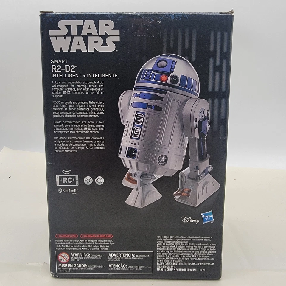 Hasbro Star Wars Smart R2 D2 Droid Bluetooth RC Remote Control Robot - Image 4 of 4