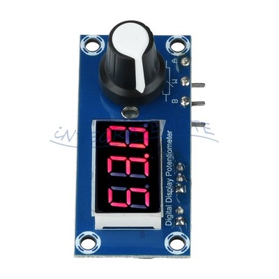5K/10K/20K Potentiometer Module 1CH LED Digital Tube Display Adjustable Resistor
