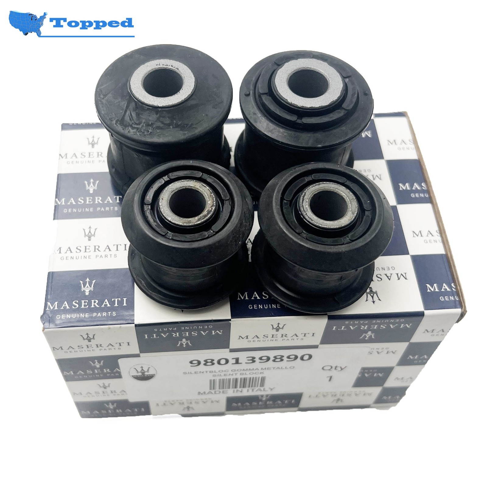 New 980139890 4pcs Rear Control Arm Bushing fit for Maserati Quattroporte GC GT