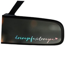 2 x Drive Safe, I Love You Car Decals, Car Drive Safe,I Love You Holographic