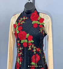 Latin Rhythm Ballroom Competition Dance Dress - S/M