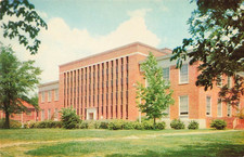 Postcard Oxford, MS: The University of Mississippi, The Library | Vintage