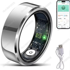 2025 Smart Ring: Blood Pressure, Heart Rate Sleep Monitoring, Waterproof