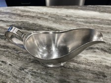 Bateau à sauce en argent joué