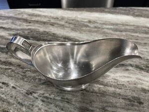 Silver Played Gravy Boat