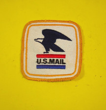 Vintage USPS U.S. Mail Cloth Patch for Postal Workers Uniform 1970s 4" x 3 3/4"