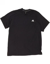ADIDAS Mens Aeroready T-Shirt Top 2XL Black Polyester DP24