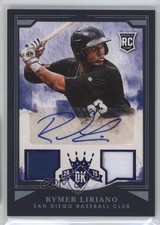2015 Panini Diamond Kings Blue Framed Signatures 10/25 Rymer Liriano Auto 7k0