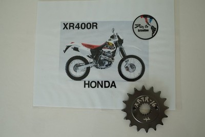 Honda XR400R 16T MAXIMUM SPLINE CONTACT DOUBLE LIFE FRONT SPROCKET